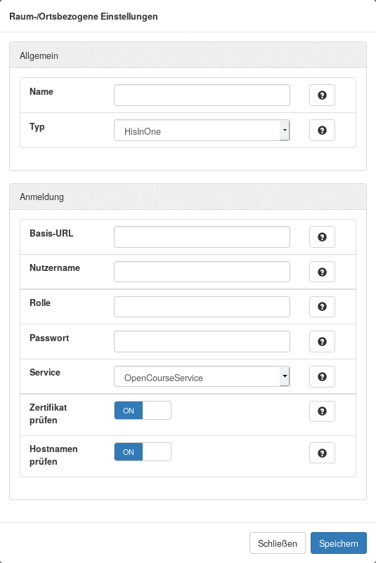 Infoscreen: Backend-Server HISinOne